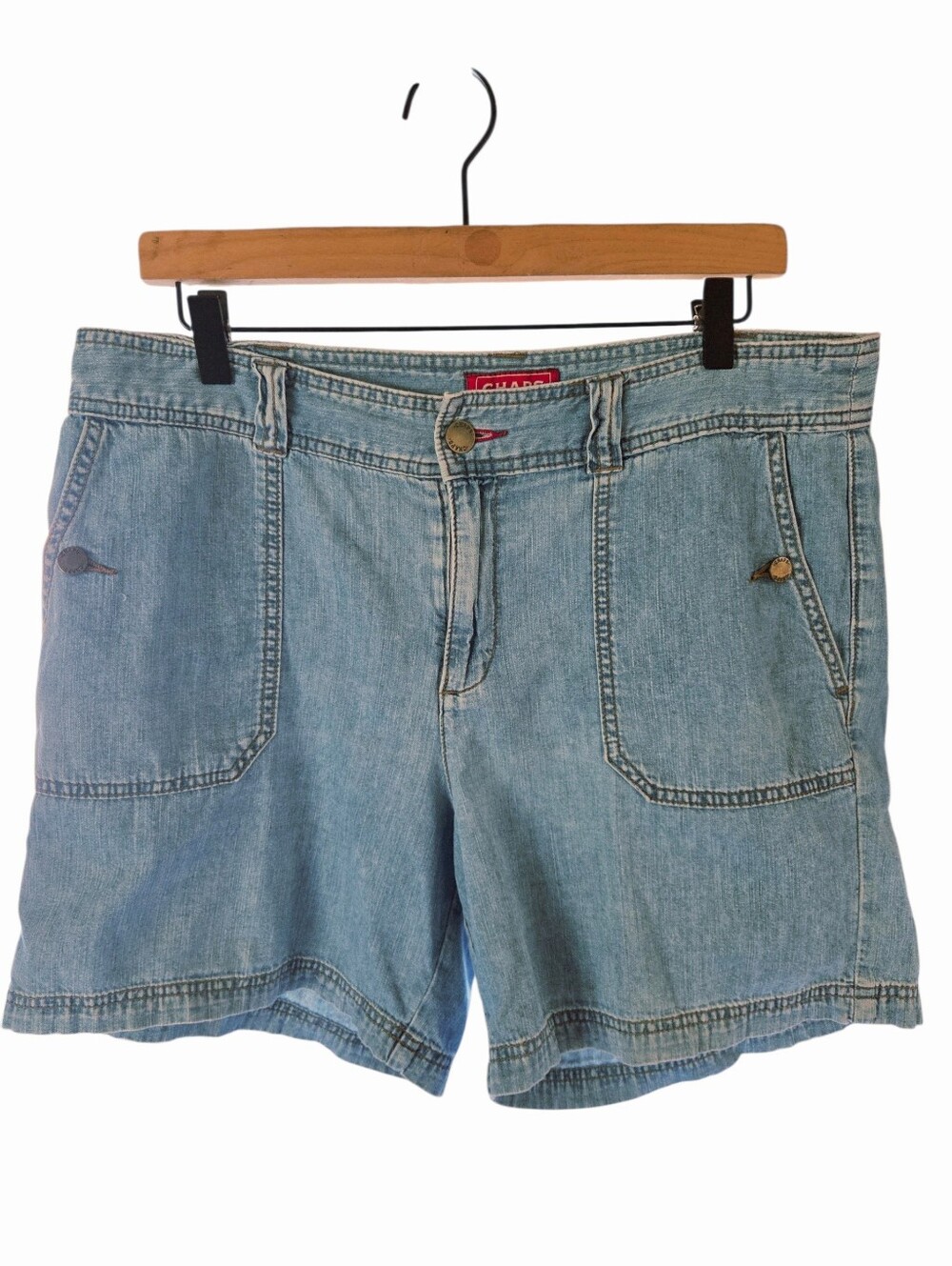 Chaps Light Blue Denim Shorts
